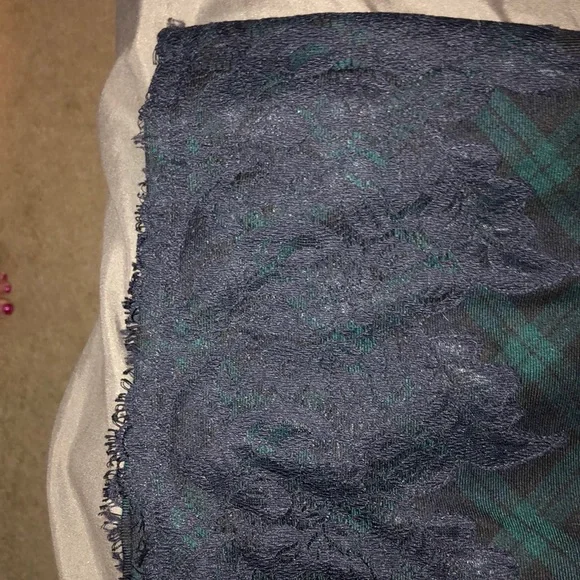 Talbots Green and Black Holiday Plaid Midi Dress - Picture 4 of 6